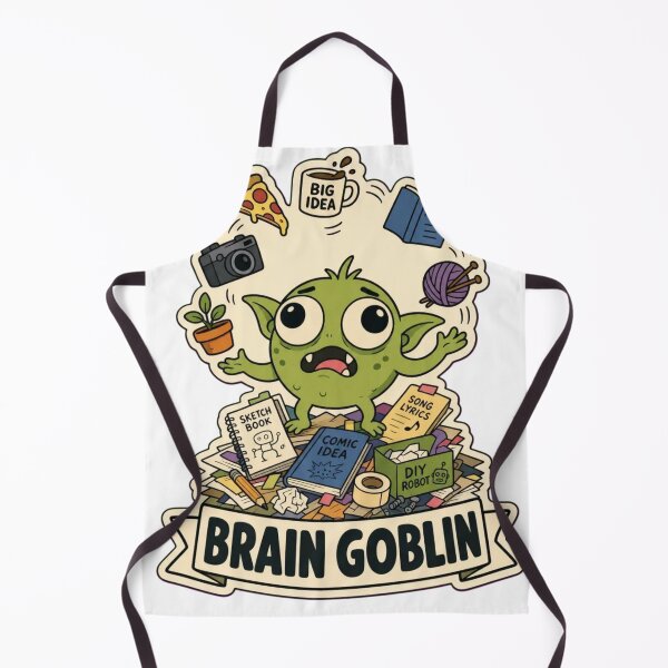 Item preview, Brain Goblin | Cute ADHD Creature Neurodivergent Doodle designed and sold by StickyGuys.