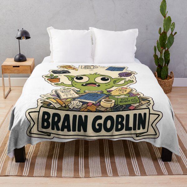 Item preview, Brain Goblin | Cute ADHD Creature Neurodivergent Doodle designed and sold by StickyGuys.