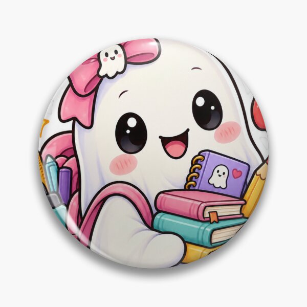 Item preview, Cute Back to School Ghost | Kawaii Spooky Student designed and sold by EliosMx.