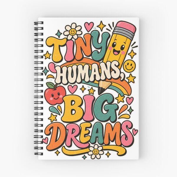 Item preview, Tiny Humans Big Dreams Retro Teacher Shirt | Cute Back to School Pencil Design designed and sold by LifeProApperal.