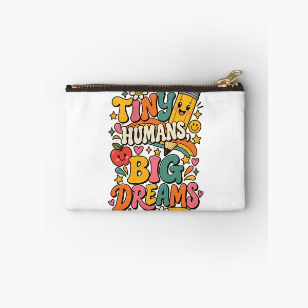 Item preview, Tiny Humans Big Dreams Retro Teacher Shirt | Cute Back to School Pencil Design designed and sold by LifeProApperal.