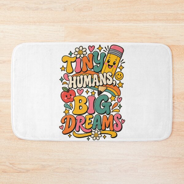 Item preview, Tiny Humans Big Dreams Retro Teacher Shirt | Cute Back to School Pencil Design designed and sold by LifeProApperal.