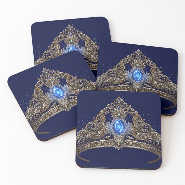 Item preview, Raven Diadem Sapphire Crown - Mystical Magical School House Art designed and sold by KreonaTime.