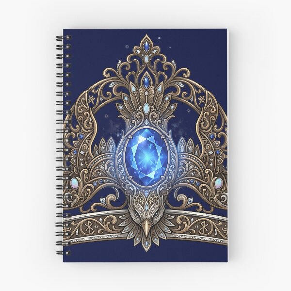 Item preview, Raven Diadem Sapphire Crown - Mystical Magical School House Art designed and sold by KreonaTime.