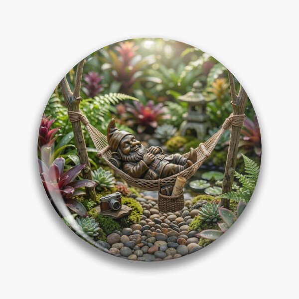 Item preview, Wroclaw Gnome in Hammock Napping designed and sold by Purrfecta.