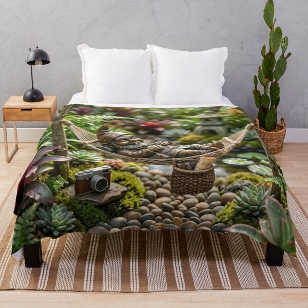 Item preview, Wroclaw Gnome in Hammock Napping designed and sold by Purrfecta.
