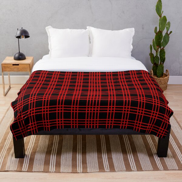 Aperçu de l'œuvre Motif à carreaux en flanelle rouge et noire créée et vendue par Wolf Wendigo.