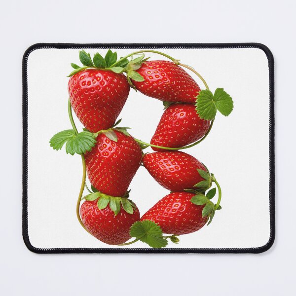 Item preview, STRAWBERRY LETTER B designed and sold by ART-TYPE.