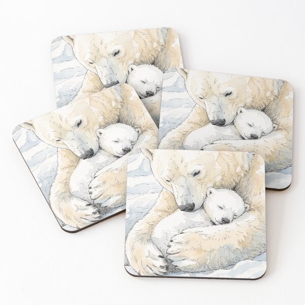 Item preview, Polar bear mother and cub designed and sold by sid1802.