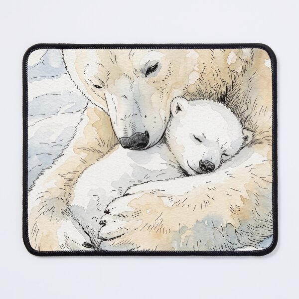 Item preview, Polar bear mother and cub designed and sold by sid1802.