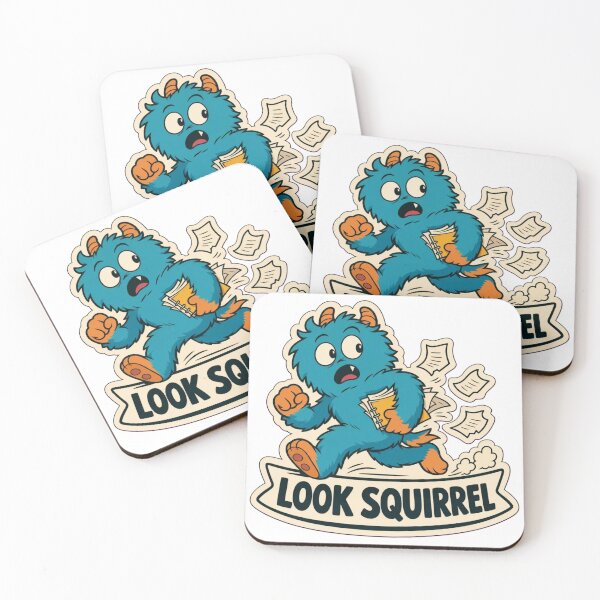 Item preview, Squirrel Brain | Cute ADHD Creature Neurodivergent Doodle designed and sold by StickyGuys.