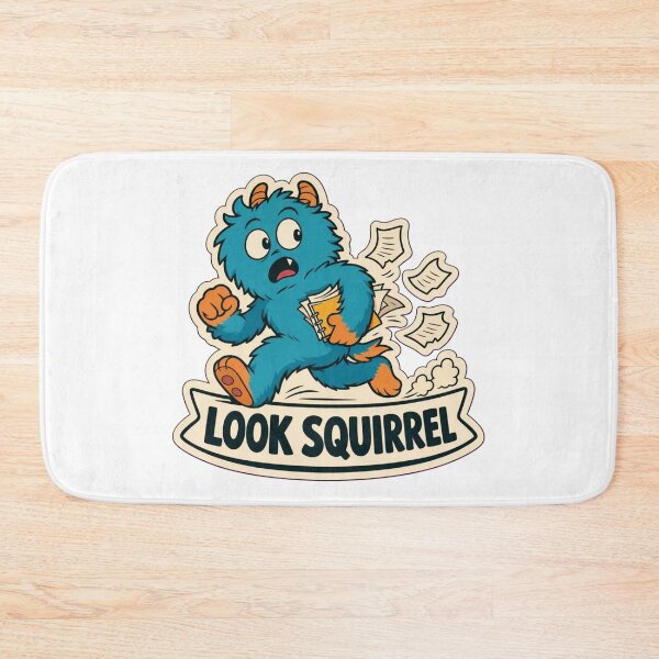 Item preview, Squirrel Brain | Cute ADHD Creature Neurodivergent Doodle designed and sold by StickyGuys.