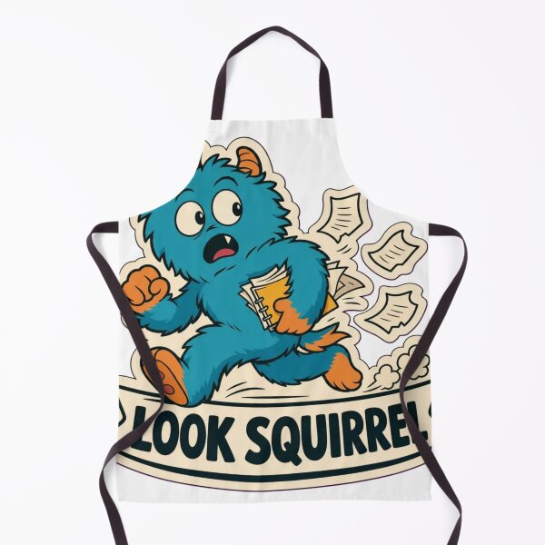 Item preview, Squirrel Brain | Cute ADHD Creature Neurodivergent Doodle designed and sold by StickyGuys.