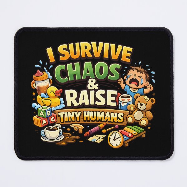 Item preview, I Survive Chaos & Raise Tiny Humans - Funny Parenting designed and sold by SidTastic .