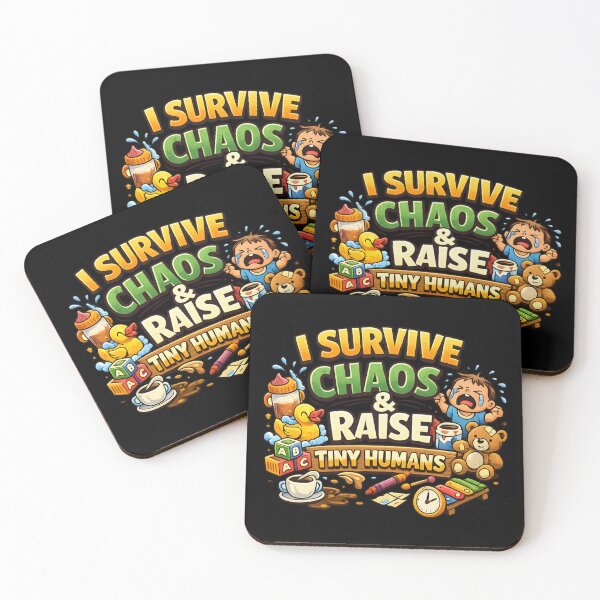 Item preview, I Survive Chaos & Raise Tiny Humans - Funny Parenting designed and sold by SidTastic .