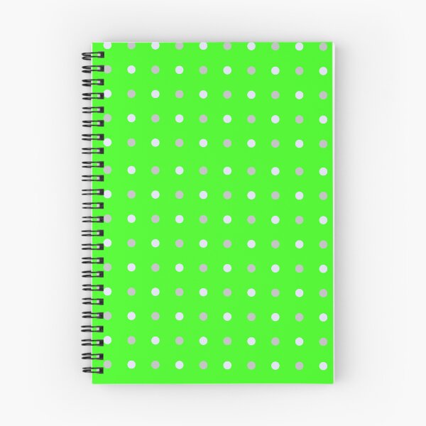 Item preview, Minimalist Gray Dots on Vibrant Green Grid Background designed and sold by BriSher.
