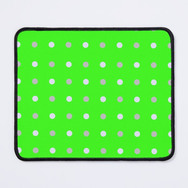 Item preview, Minimalist Gray Dots on Vibrant Green Grid Background designed and sold by BriSher.