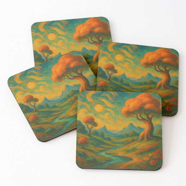 Item preview, Earthy Landscape - Impressionist Autumn Nature Scape designed and sold by Nexus Space.