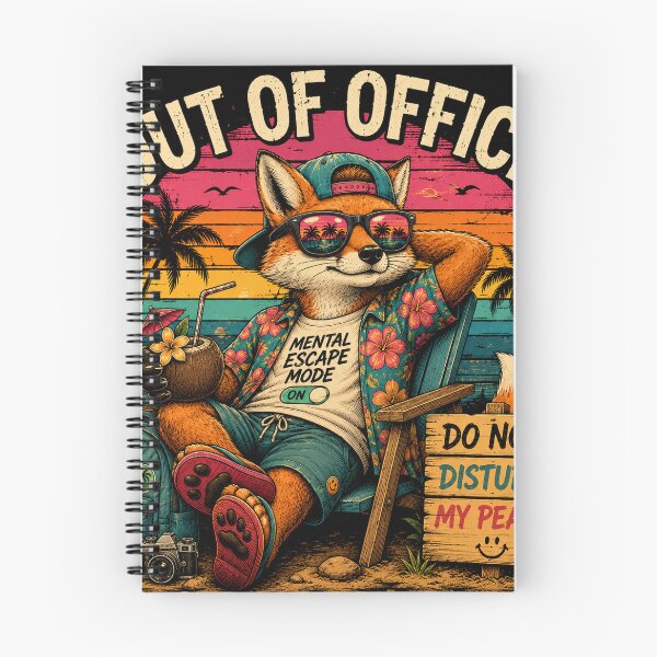 Item preview, Out of Office – Funny Fox Mental Escape Mode designed and sold by Molli98.