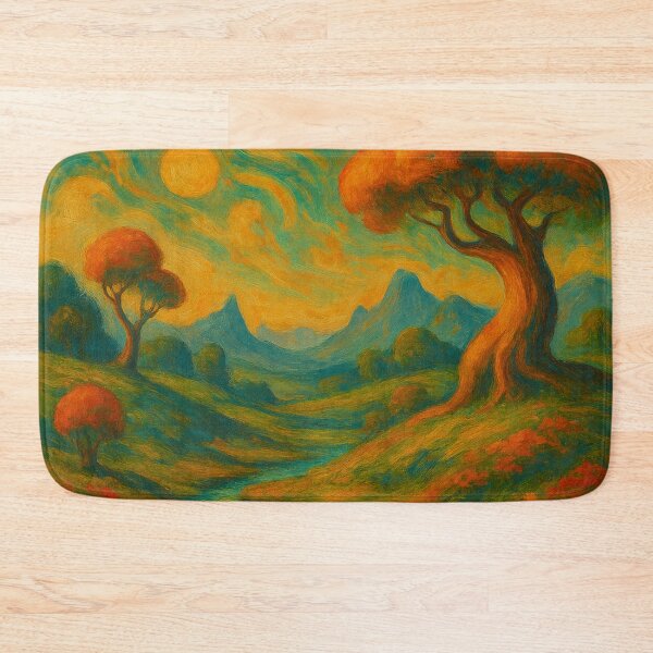 Item preview, Earthy Landscape - Impressionist Autumn Nature Scape designed and sold by Nexus Space.