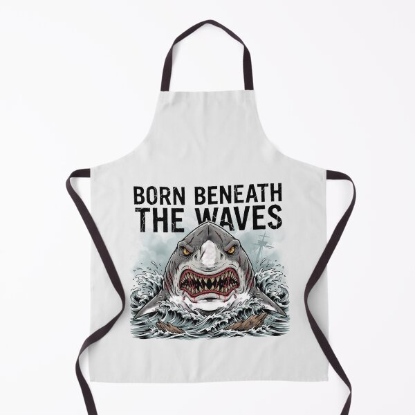 Item preview, Born Beneath The Waves Great White Shark Deathcore Graphic designed and sold by Enea Kelo.
