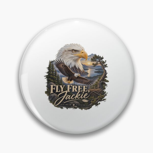 Item preview, Fly Free Jackie - Bald Eagle Jackie Memorial  designed and sold by ciaro-media.
