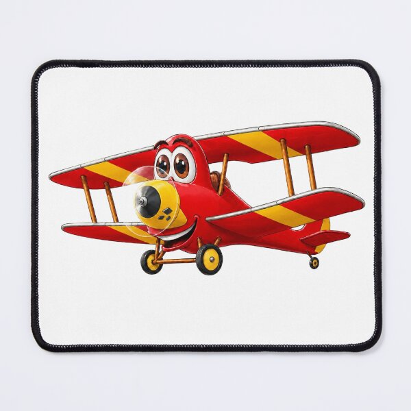 Item preview, Red Yellow Biplane Cartoon designed and sold by Scott Hayes.