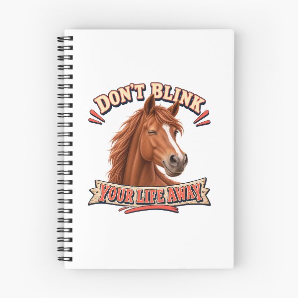 Item preview, Funny Winking Horse Don’t Blink Your Life Away designed and sold by Kolibra.