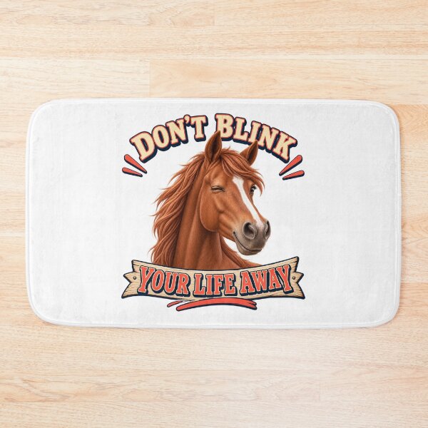 Item preview, Funny Winking Horse Don’t Blink Your Life Away designed and sold by Kolibra.