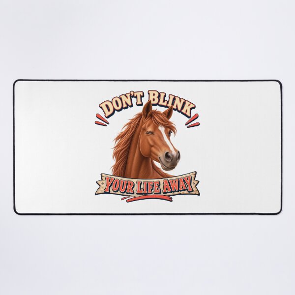Item preview, Funny Winking Horse Don’t Blink Your Life Away designed and sold by Kolibra.