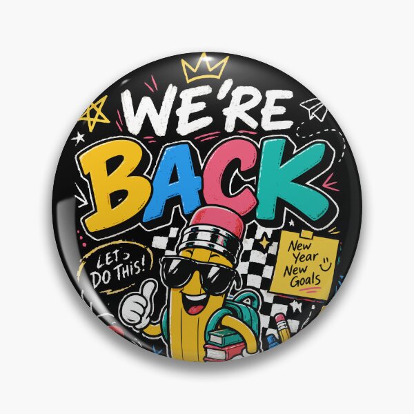 Item preview, We’re Back Funny Back to School Pencil Teacher Student Design designed and sold by Sunday.Supply.