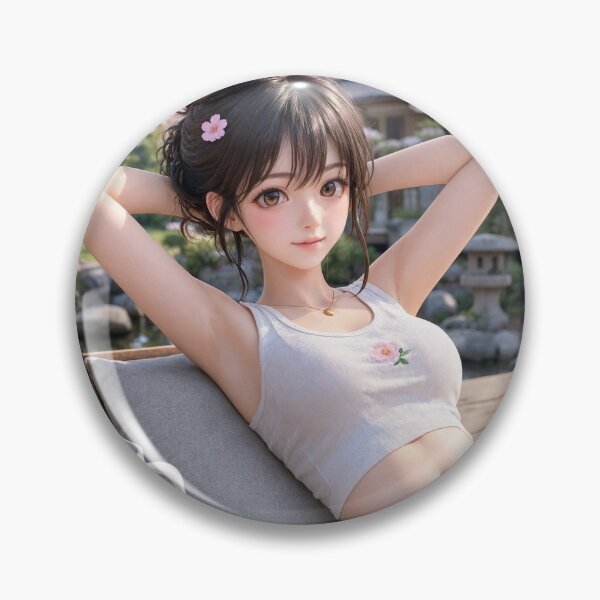Item preview,  Cute anime manga girl reclining with a cup of coffee designed and sold by Vintage Designs +.