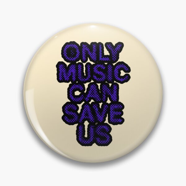 Item preview, Only Music Can Save Us Distressed Indie Grunge Quote designed and sold by creativerooney.