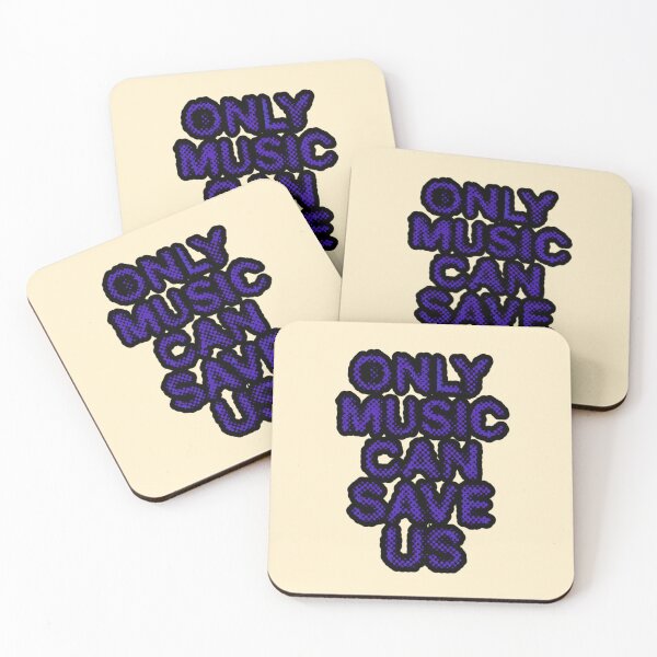 Item preview, Only Music Can Save Us Distressed Indie Grunge Quote designed and sold by creativerooney.