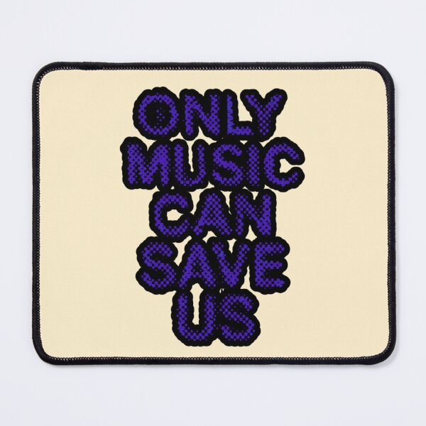 Item preview, Only Music Can Save Us Distressed Indie Grunge Quote designed and sold by creativerooney.