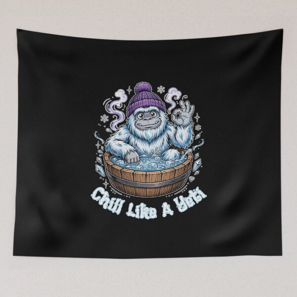 Item preview, Chill Like A Yeti Funny Ice Bath Cold Plunge designed and sold by Neurospicy Trolls.
