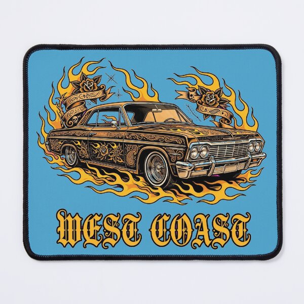 Item preview, West Coast Lowrider Flaming Classic Car designed and sold by puzzell.