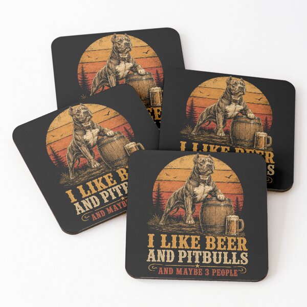 Item preview, I Like Beer and Pitbulls and Maybe 3 People designed and sold by will freed18.