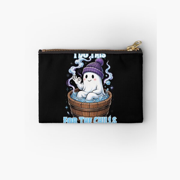 Item preview, I Do This For The Chills Cute Ghost Cold Plunge T-Shirt designed and sold by Neurospicy Trolls.