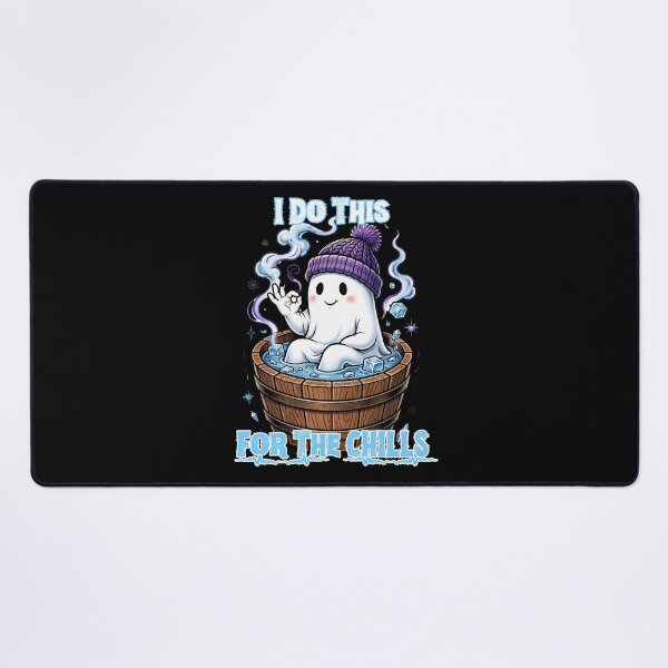 Item preview, I Do This For The Chills Cute Ghost Cold Plunge T-Shirt designed and sold by Neurospicy Trolls.
