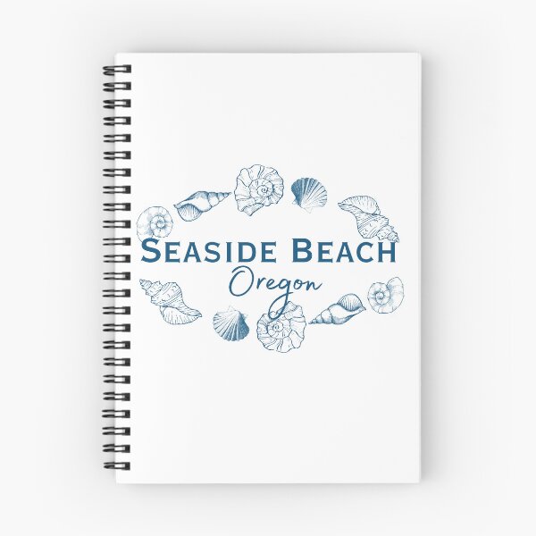 Item preview, Seaside Beach Oregon Elegant Seashell Wreath Coastal Typography designed and sold by DonnaRaine.