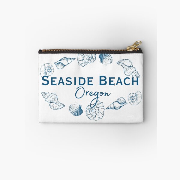 Item preview, Seaside Beach Oregon Elegant Seashell Wreath Coastal Typography designed and sold by DonnaRaine.