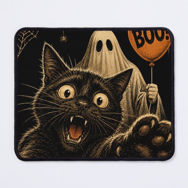 Item preview, Funny Cat Ghost Boo Halloween Selfie Cat Meme designed and sold by will freed18.