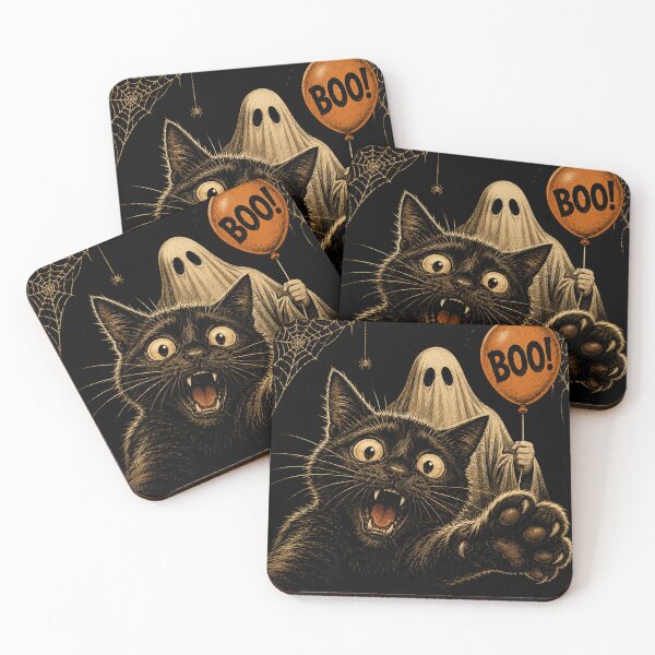 Item preview, Funny Cat Ghost Boo Halloween Selfie Cat Meme designed and sold by will freed18.