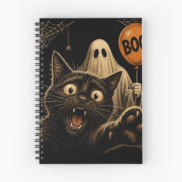 Item preview, Funny Cat Ghost Boo Halloween Selfie Cat Meme designed and sold by will freed18.