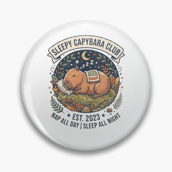 Item preview, Sleepy Capybara Club designed and sold by Tyagu.