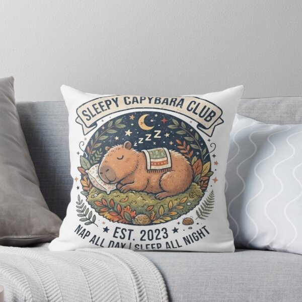 Item preview, Sleepy Capybara Club designed and sold by Tyagu.