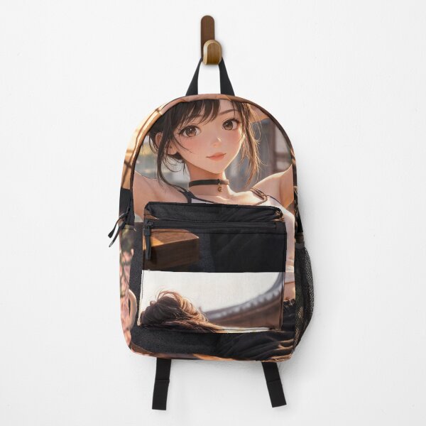 Item preview, Cute anime manga girl reclining with a cup of coffee designed and sold by Vintage Designs +.