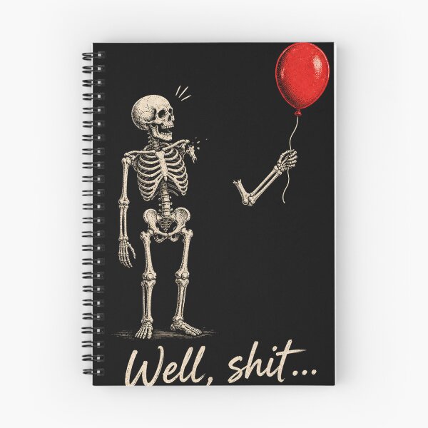 Item preview, Skeleton Lost Balloon Well Shit Funny Saying Quote designed and sold by will freed18.
