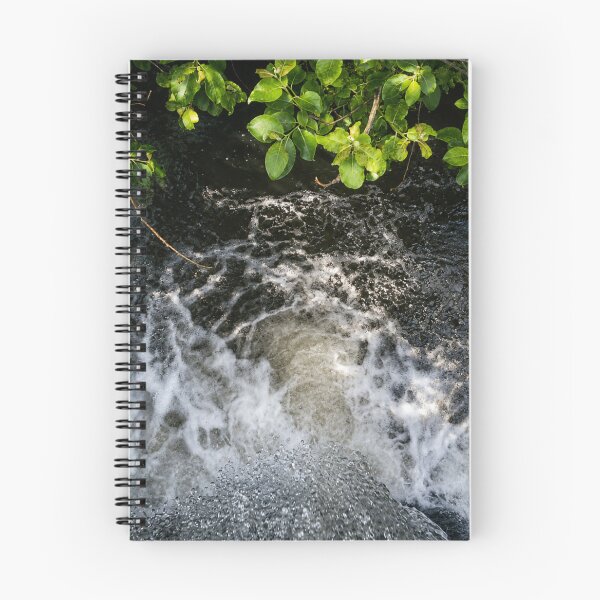Item preview, Rushing Waterfall and vibrant green leaves overhead designed and sold by Astute-Artio-Photography.